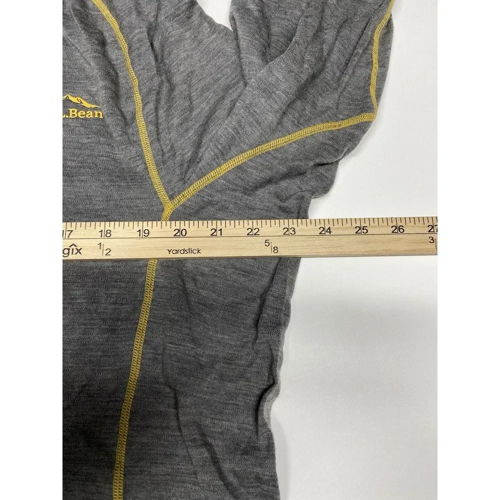 LL Bean Baselayer XXL 100% Merino Wool Cresta Midweight 250 Quarter Zip‎ Top